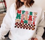 Retro Vintage Merry Christmas Holiday 2022 matching family shirt, Love Christmas Sweatshirt, Christmas shirt for women, Xmas Gift shirt