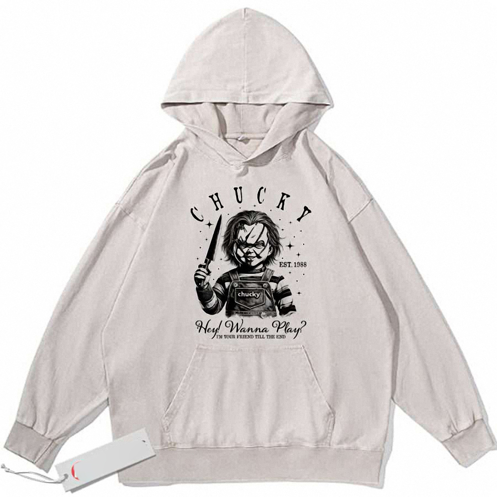 Chucky Hoodie, Child's Play Hoodie, Halloween Hoodie, Horror Hoodie, Vintage Hoodie