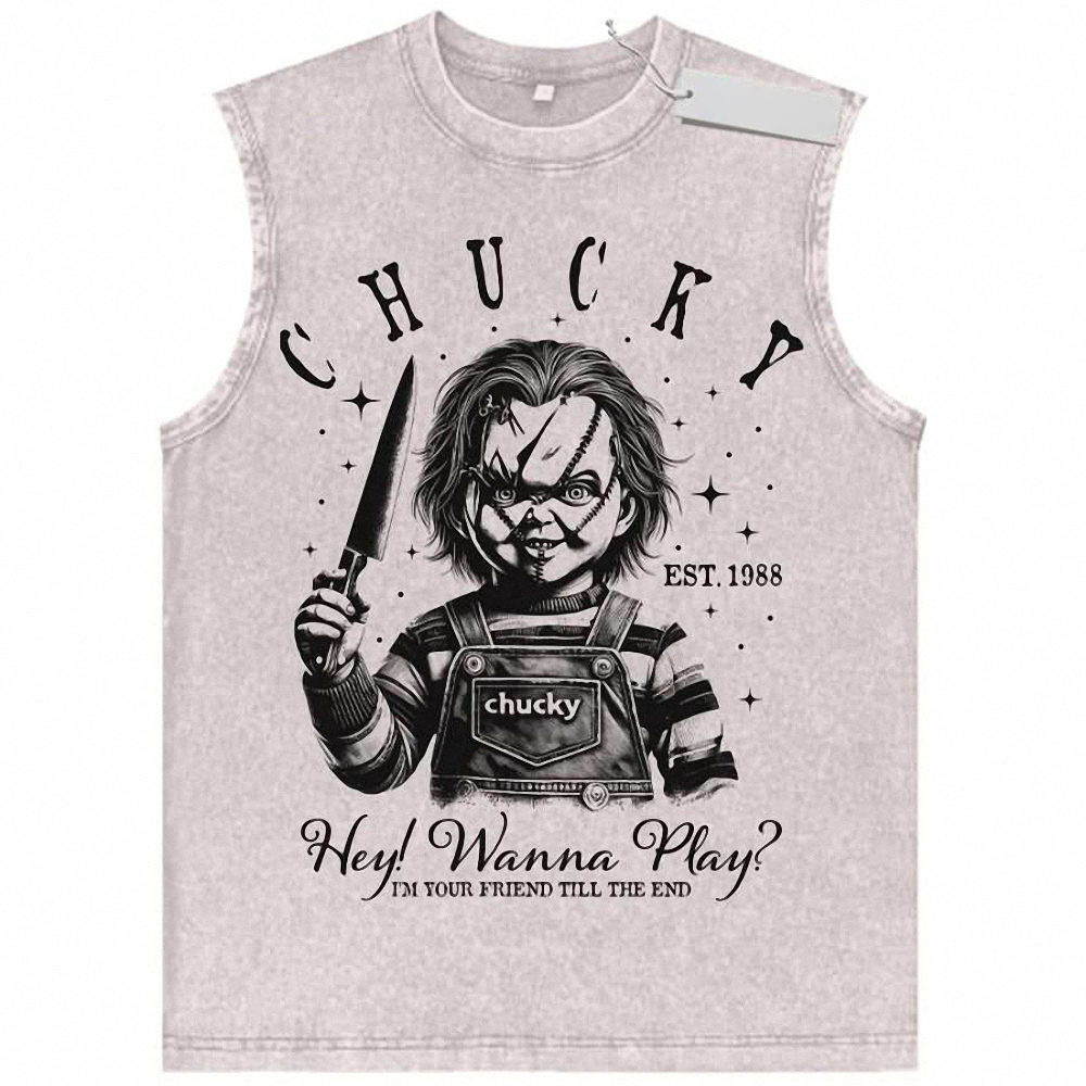 Chucky Tank Top, Child's Play Tank Top, Halloween Tank Top, Horror Tank Top, Vintage Tank Top