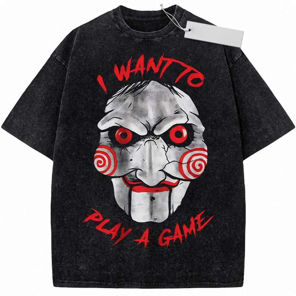 Jigsaw Shirt, Saw Shirt, Halloween Shirt, Horror Shirt, Vintage T-Shirt