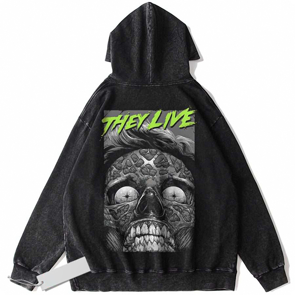 Male Ghoul Hoodie,They Live Hoodie, Halloween Hoodie, Horror Hoodie, Vintage Hoodie
