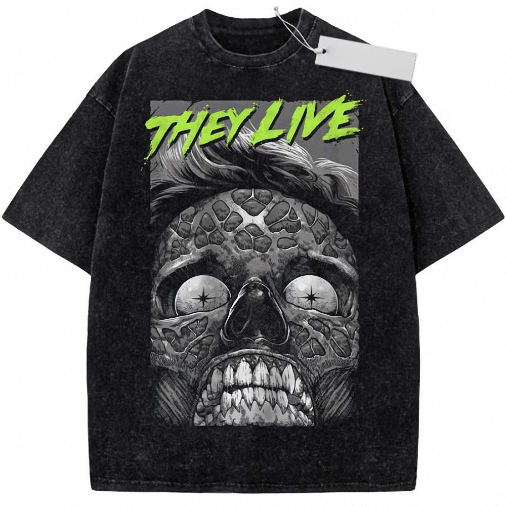 Male Ghoul Shirt, They Live Shirt, Halloween Shirt, Horror Shirt, Vintage T-Shirt