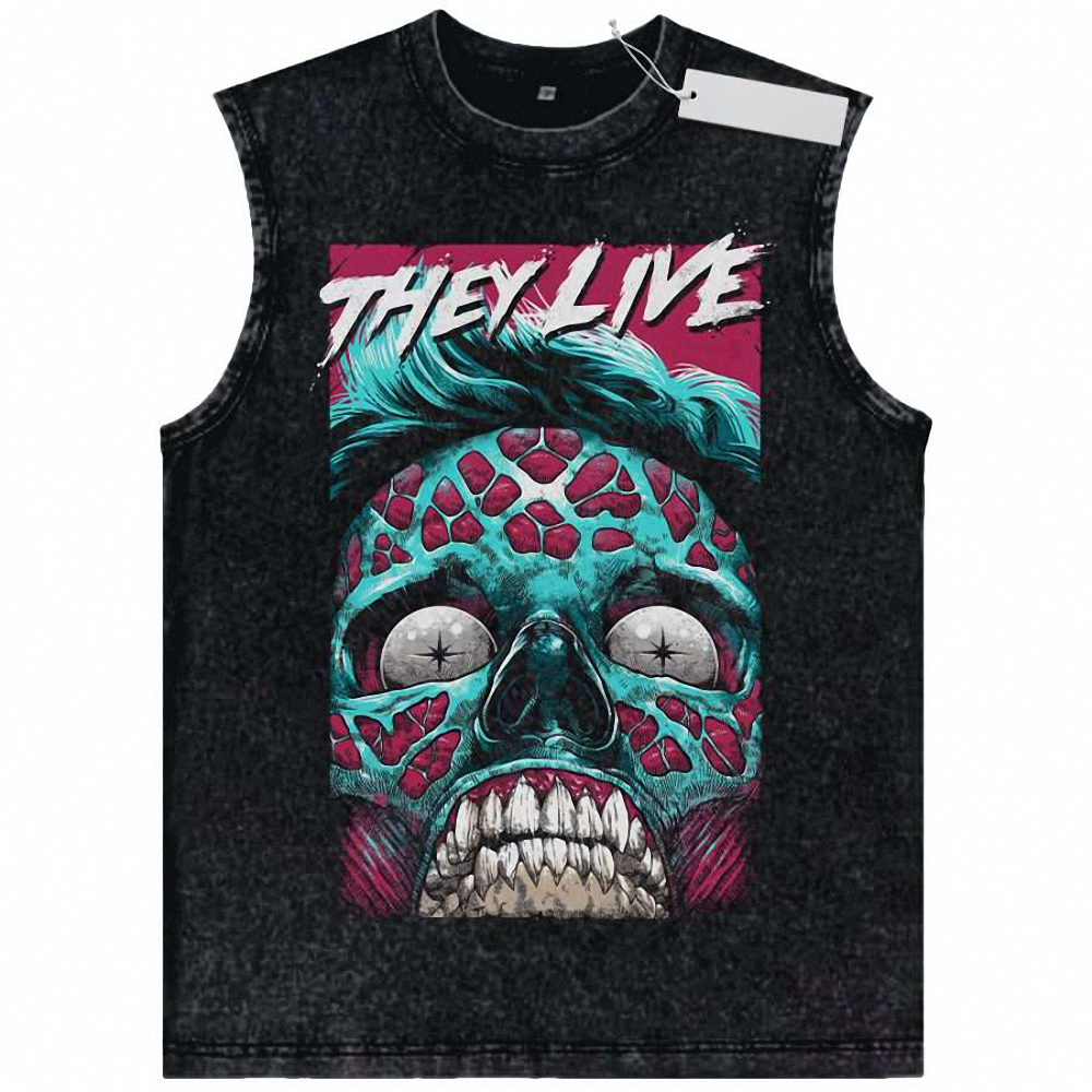 Male Ghoul Tank Top,They Live Tank Top, Halloween Tank Top, Horror Tank Top, Vintage Tank Top