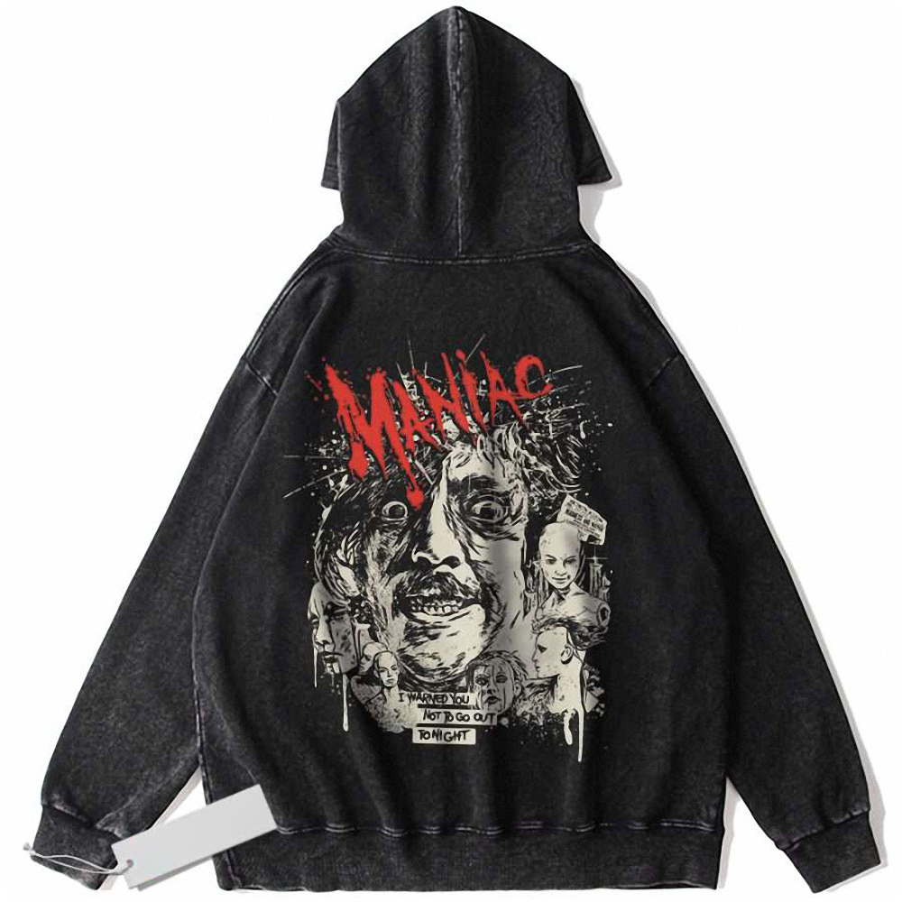 Maniac Hoodie, Halloween Hoodie, Horror Movie Hoodie, Vintage Hoodie