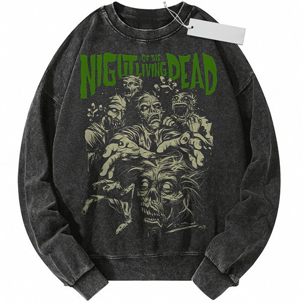 Night of the Living Dead Sweatshirt, Horror Movie Sweatshirt, Halloween Sweatshirt, Vintage Sweater