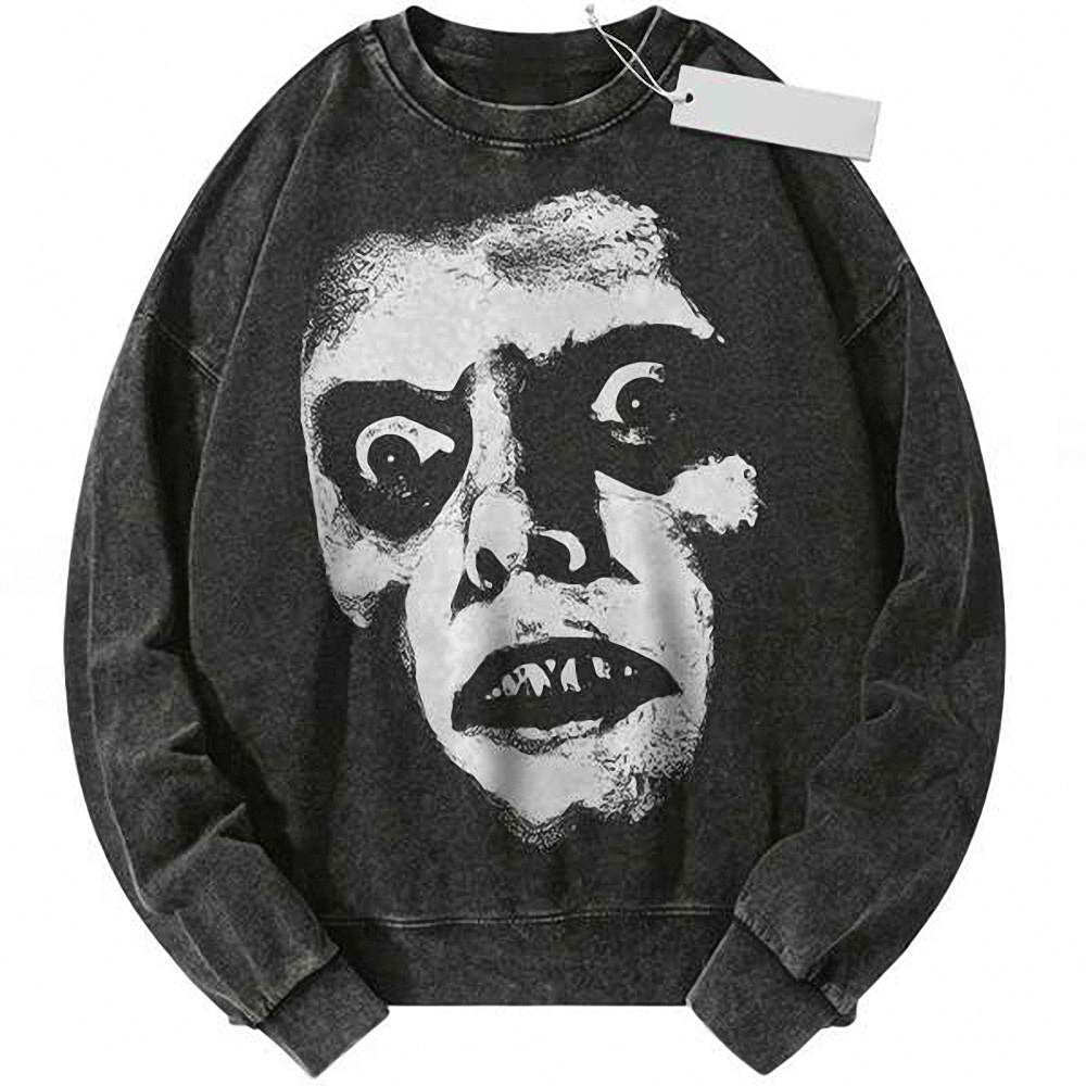 Pazuzu Sweatshirt, The Exorcist Sweatshirt, Halloween Sweatshirt, Horror Sweatshirt, Vintage Sweater