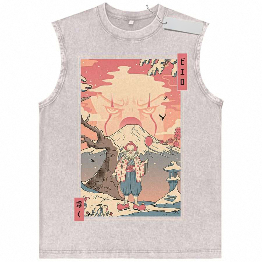 Pennywise Tank Top, IT Tank Top, Halloween Tank Top, Horror Tank Top, Vintage Tank Top