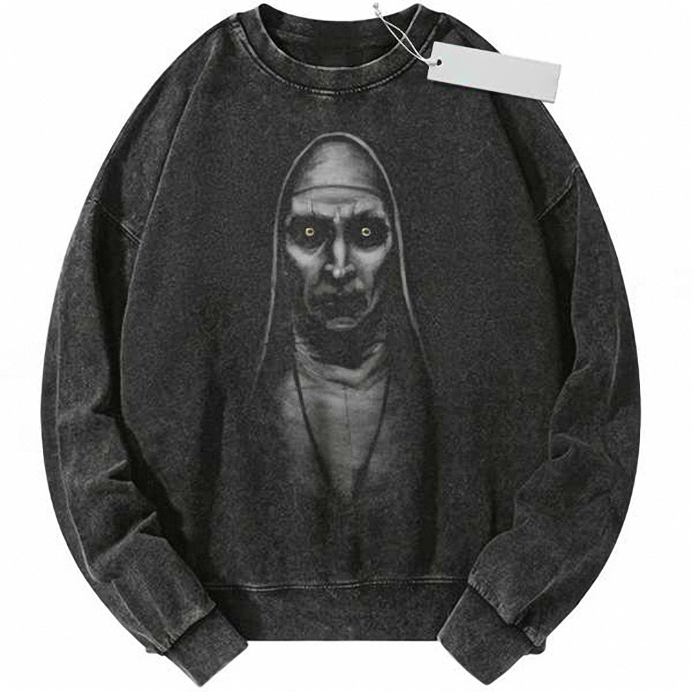 Valak Sweatshirt, The Nun Sweatshirt, Halloween Sweatshirt, Horror Sweatshirt, Vintage Sweater
